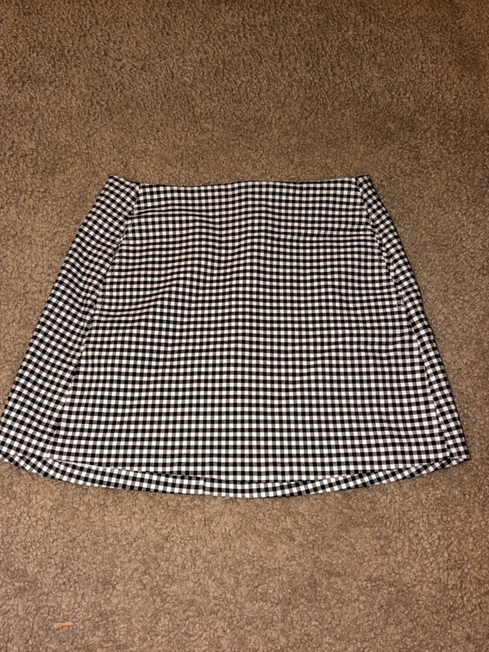 Urban Outfitters Black and White Gingham Mini Skirt